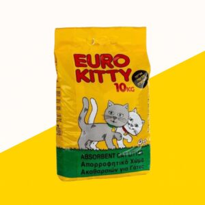 Euro Kitty יורוקיטי 10 ק"ג חול לא מתגבש לחתולים