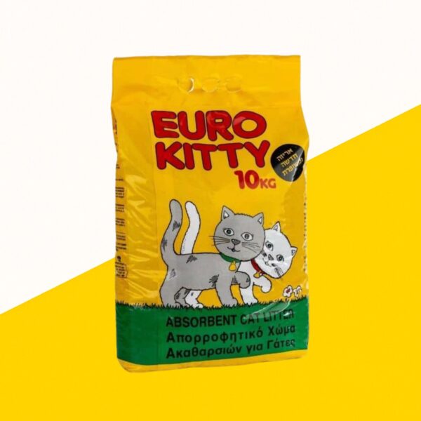 Euro Kitty יורוקיטי 10 ק"ג חול לא מתגבש לחתולים