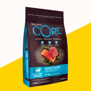 Wellness CORE וולנס קור אושן 10 ק"ג מזון יבש לכלבים בוגרים בטעם סלמון וטונה