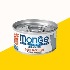 MONGE מונג מזון רטוב (מעדן) פרוטאין לחתול בטעם הודו 80 גרם